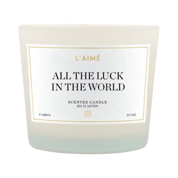 All the luck(in the world) geurkaars 600 gram white