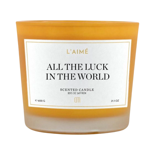 All the luck(in the world) geurkaars 600 gram yellow