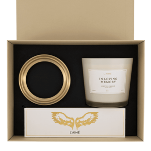 Luxury giftbox In loving memory (naam) 600 gram