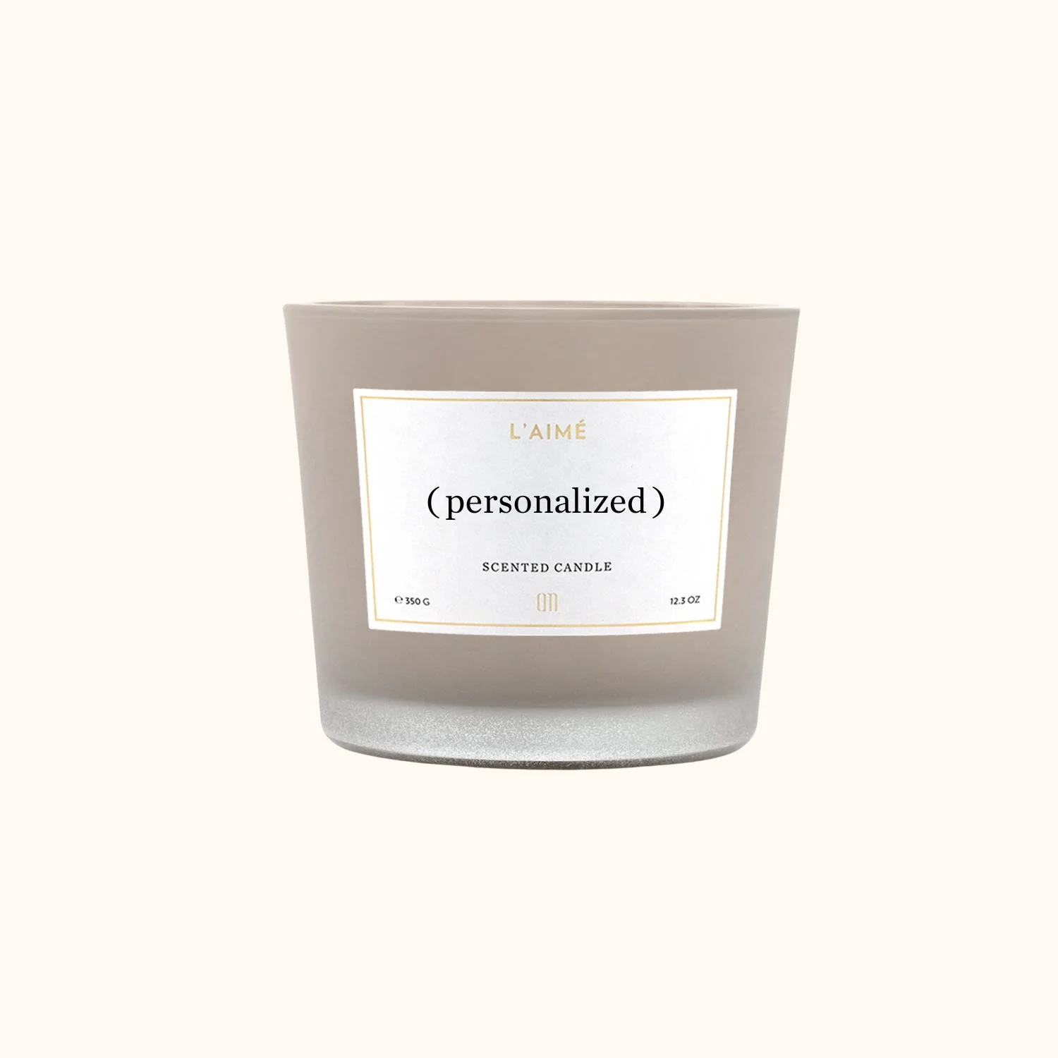 Bougie personnalisée