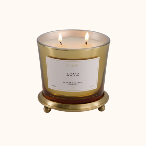 Laimecandles geurkaarsen love goud sfeer