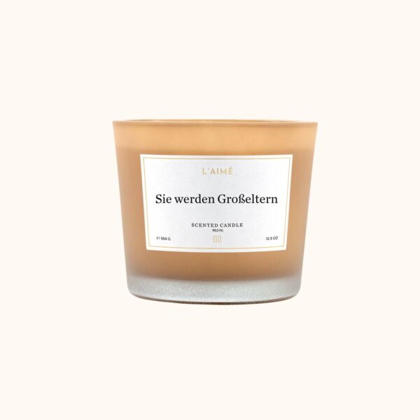 Laimecandles Duftkerze Geburt Großeltern