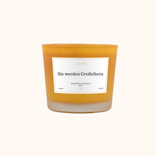 Laimecandles Duftkerze Geburt Großeltern