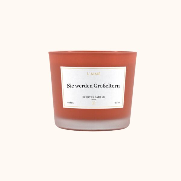 Laimecandles Duftkerze Geburt Großeltern