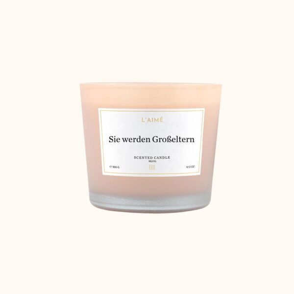 Laimecandles Duftkerze Geburt Großeltern