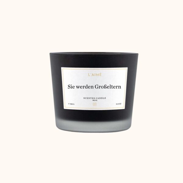 Laimecandles Duftkerze Geburt Großeltern