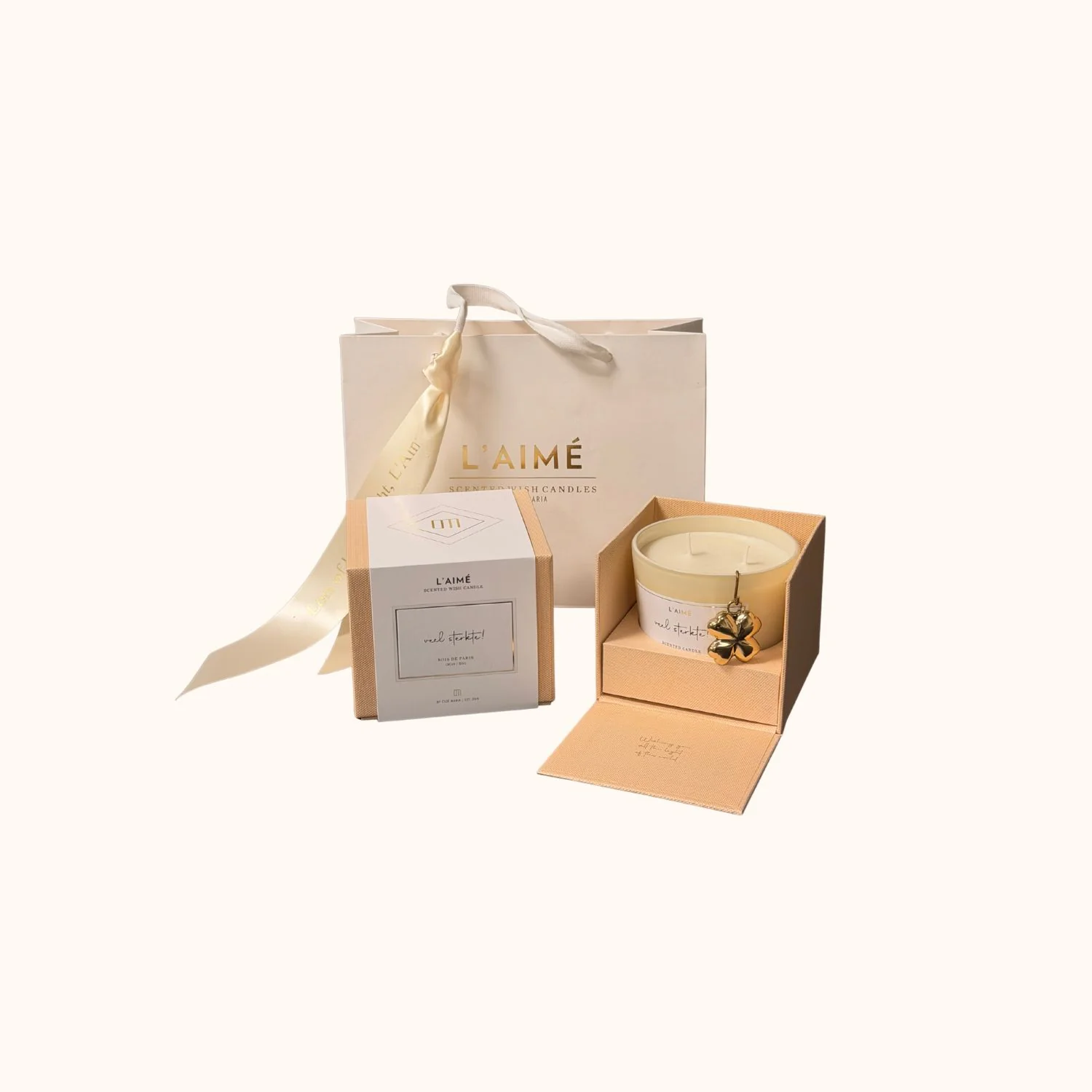 Giftset: Veel sterkte- with Jewel Gold Leaf jewel